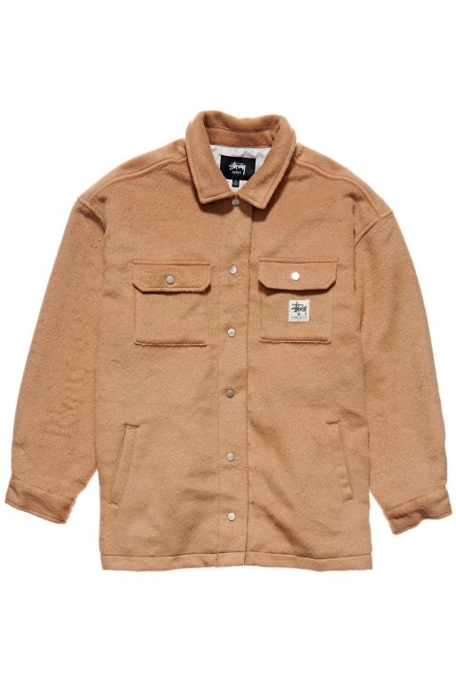 Stussy Womens Fields Worker Jackets Brown - DRVJC1253